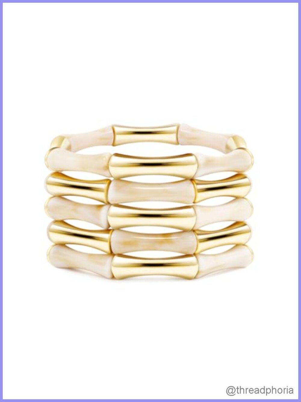 Gold Plated Acrylic Bead Bangle Bracelet Stackable Stretch Friendship Summer